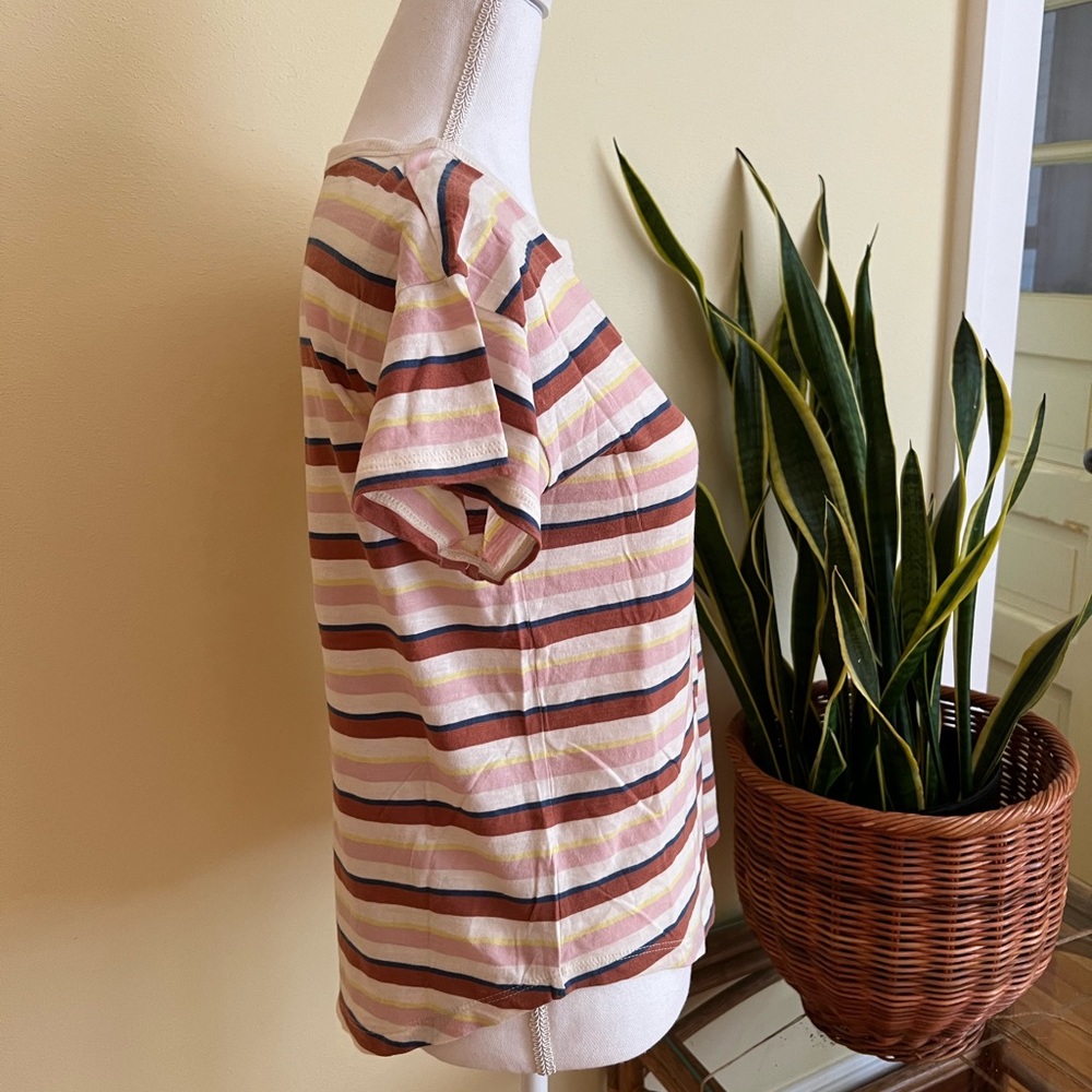 MADEWELL Neutral Striped T-Shirt - Picture 3 of 6